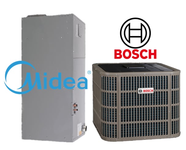 Bosch 60K Btu Condensing Unit Media 60K Btu Air Handler Heat Pump System